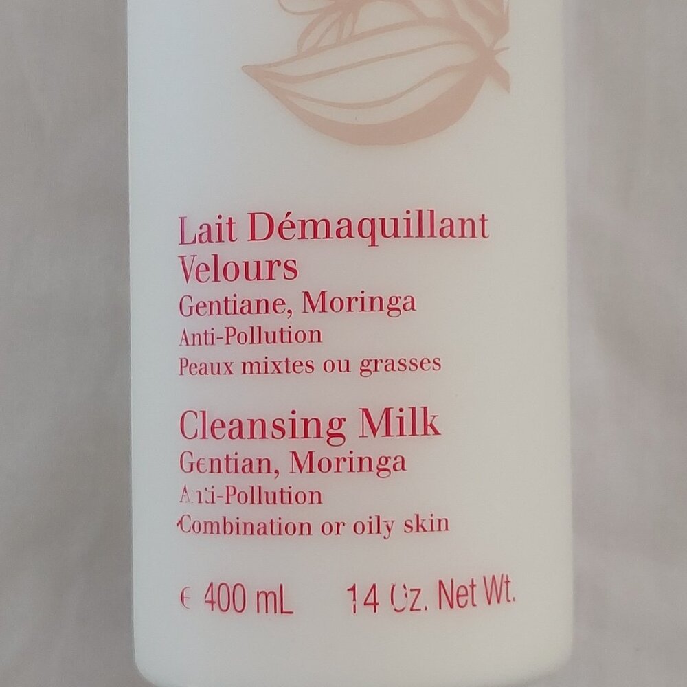 Clarins Cleansing Milk with Gentian Moringa 14 oz Combination or Oily Skin
